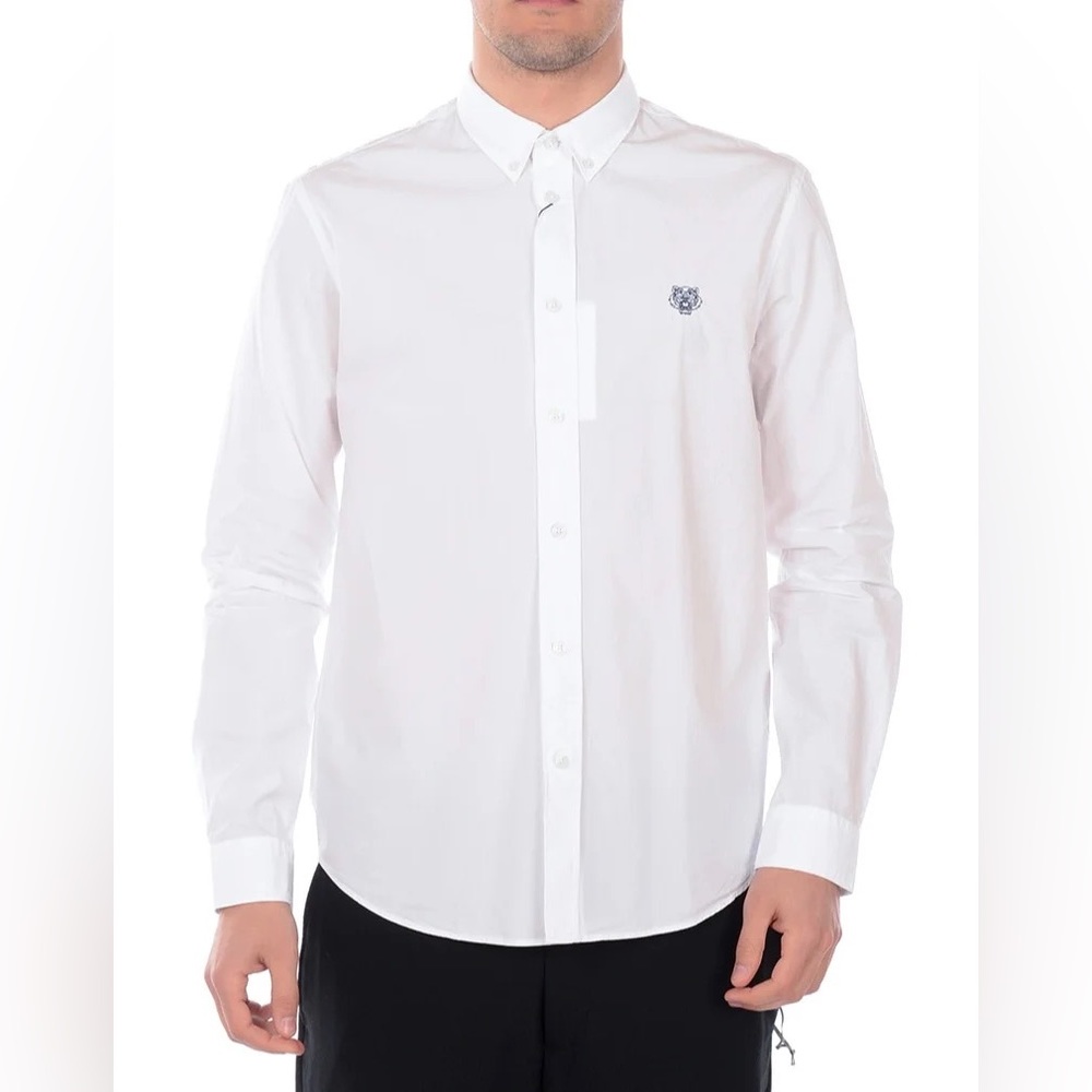 Kenzo Tiger Embroidered Buttoned Shirt